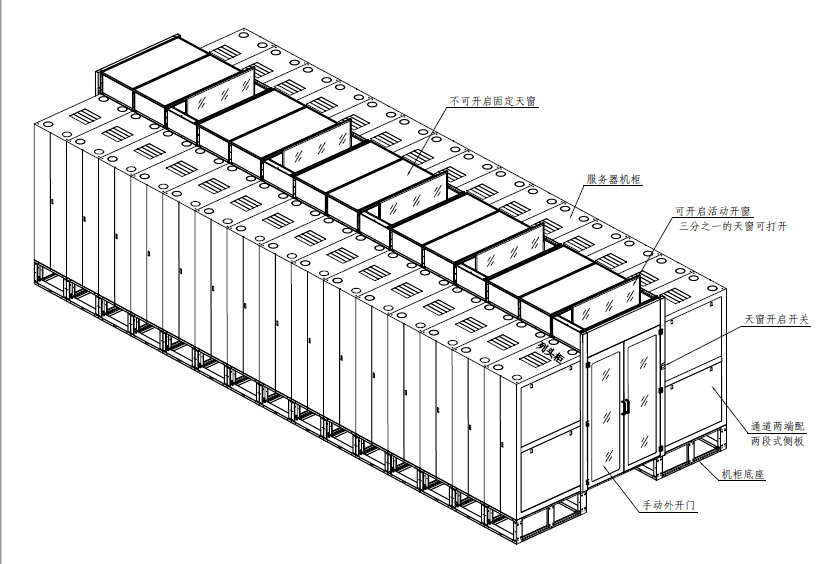 图滕微模块冷通道机柜